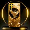 Goldenes Vogelmuster   Handyhülle für Samsung Galaxy S26 S25 S24 S23 S22 S21 FE, Ultra, Plus Rückseite