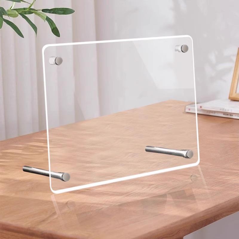 

Прозрачная акриловая подставка для фото 5-8 дюймов, открыток, билетов, настольная витрина 7 inch [Holds 12.8 x 17.8 cm]