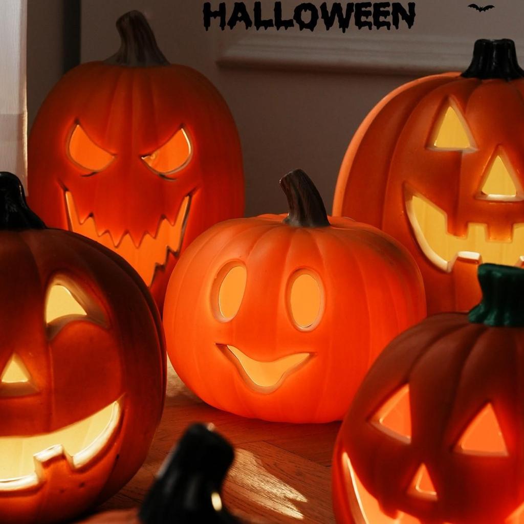 Große Halloween-Kürbis-Laterne für Innen-/Außen dekoration