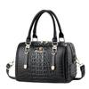 Premium Croc Print Boston Handbag For Ladies, Stylish Multiway Shoulder & Crossbody Daily Bag