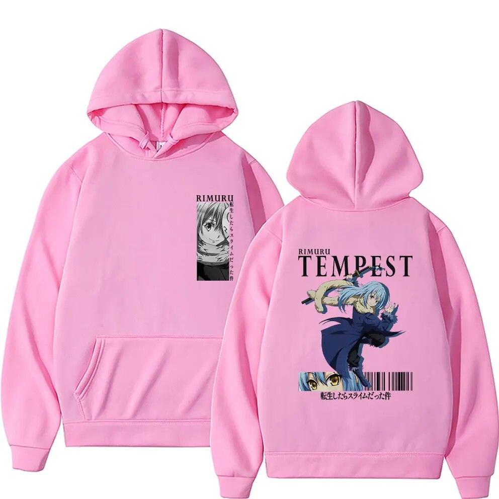 Anime That Time I Got Reincarnated As A Slime Rimuru Tempest Double Sided Print Hoodie Unisex Women Fashion High Quality Sweatshirt