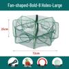 Foldable Thickened Fish and Shrimp Trap Net for Outdoor Fishing.