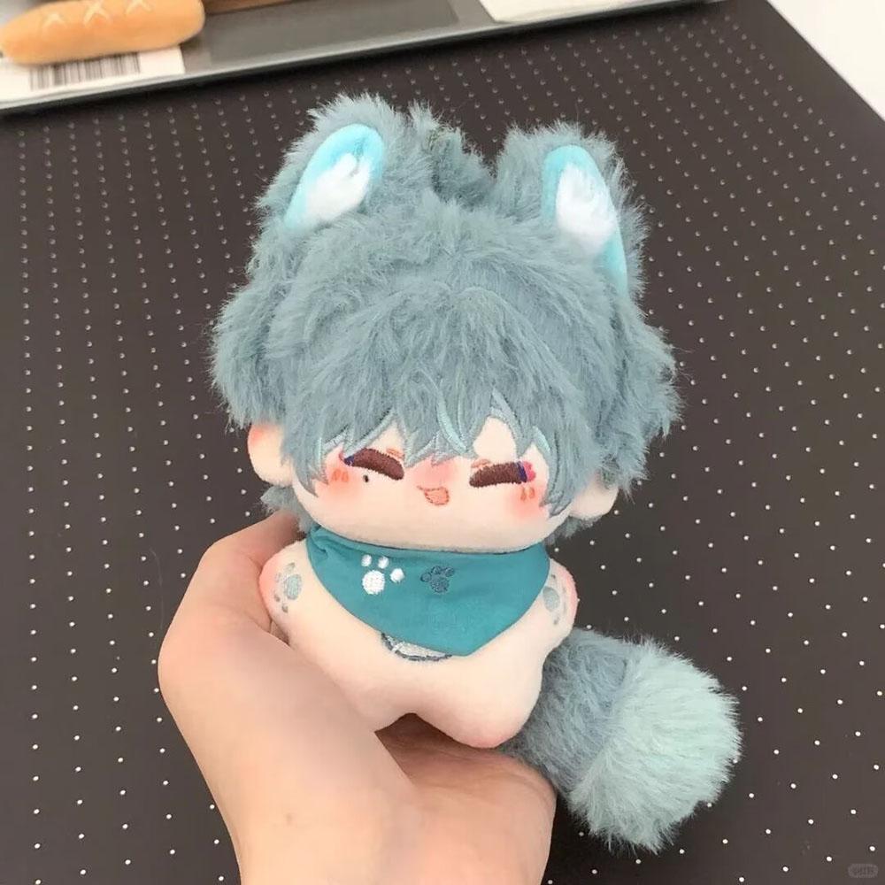 Cute Genshin Impact Lohen Stuffed Plush Doll With Scarf Tail 10Cm Lohen Plush Keychain Doll Toys Collectible Birthday Xmas Gifts