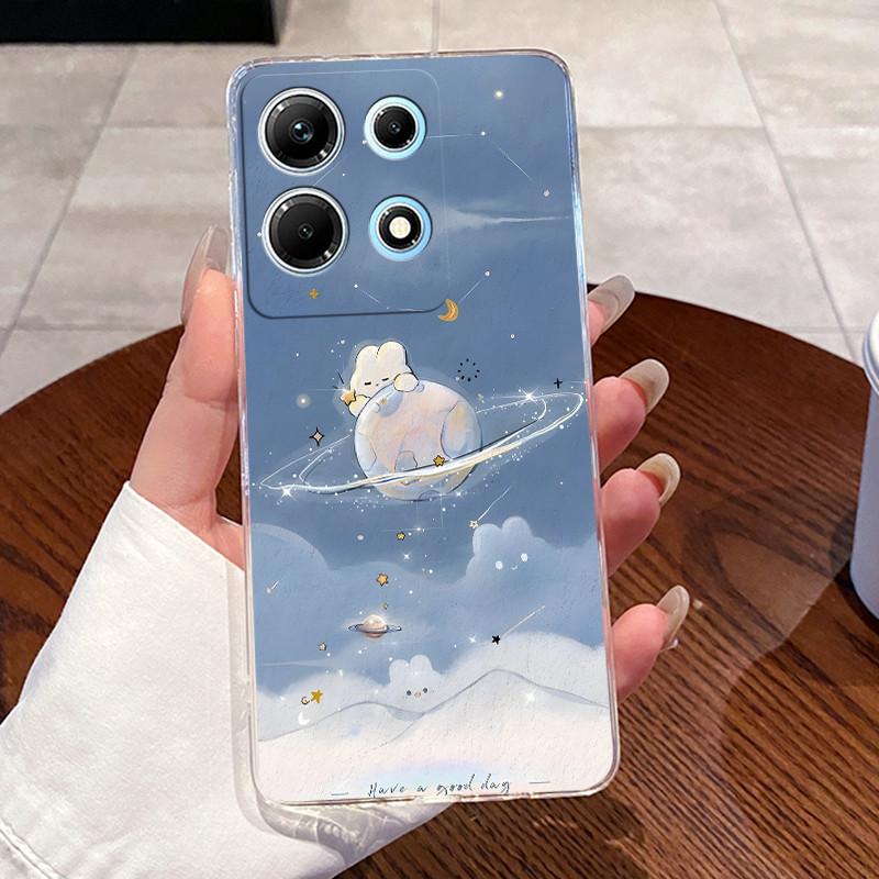 For Infinix Note 30 Case X6833B X6716B X6711 Note30 5G Lovely Cartoon Transparent Soft TPU Phone Case For Infinix Note 30 Cover
