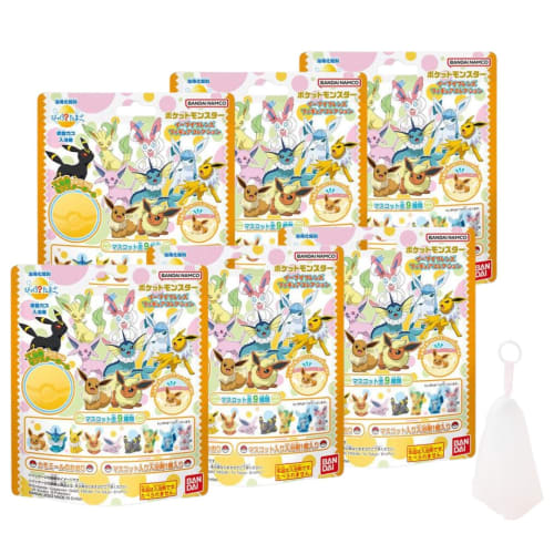 

[набор из 6 штук] бомбочка для ванны bandai шарик для ванны pocket monster eevee friends коллекция фигурок с бонусом