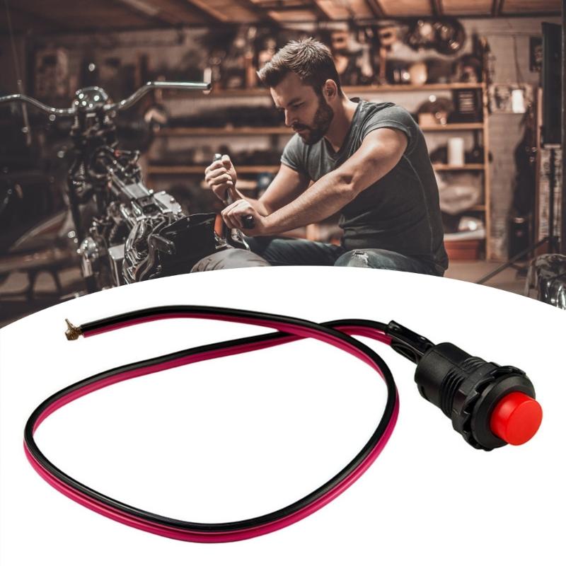Engine ON/OFF Starter Button 12V Motorcycle Switches Waterproof Ignition Switches Motorbike Accessories Easy Installation