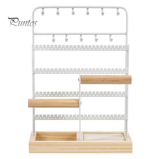 Decorative Jewelry Stand Rack Large Capacity Multi Tiers Stable Base Earrings Rings Necklaces Modern Organizer Bracelets Display Holder Shop Showcase