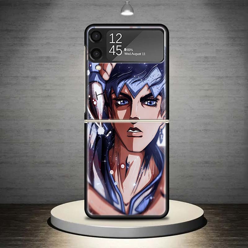 JoJo Adventure Rohan Kishibe Phone Case For Samsung Galaxy Z Flip 7 6 5 4 3 5G Shockproof Cover Z Flip7 Flip6 ZFlip5 Flip3 Flip4