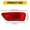 2Set Rear Reflector Passenger Light Bumper RH Fit for Side Jeep Compass Journey