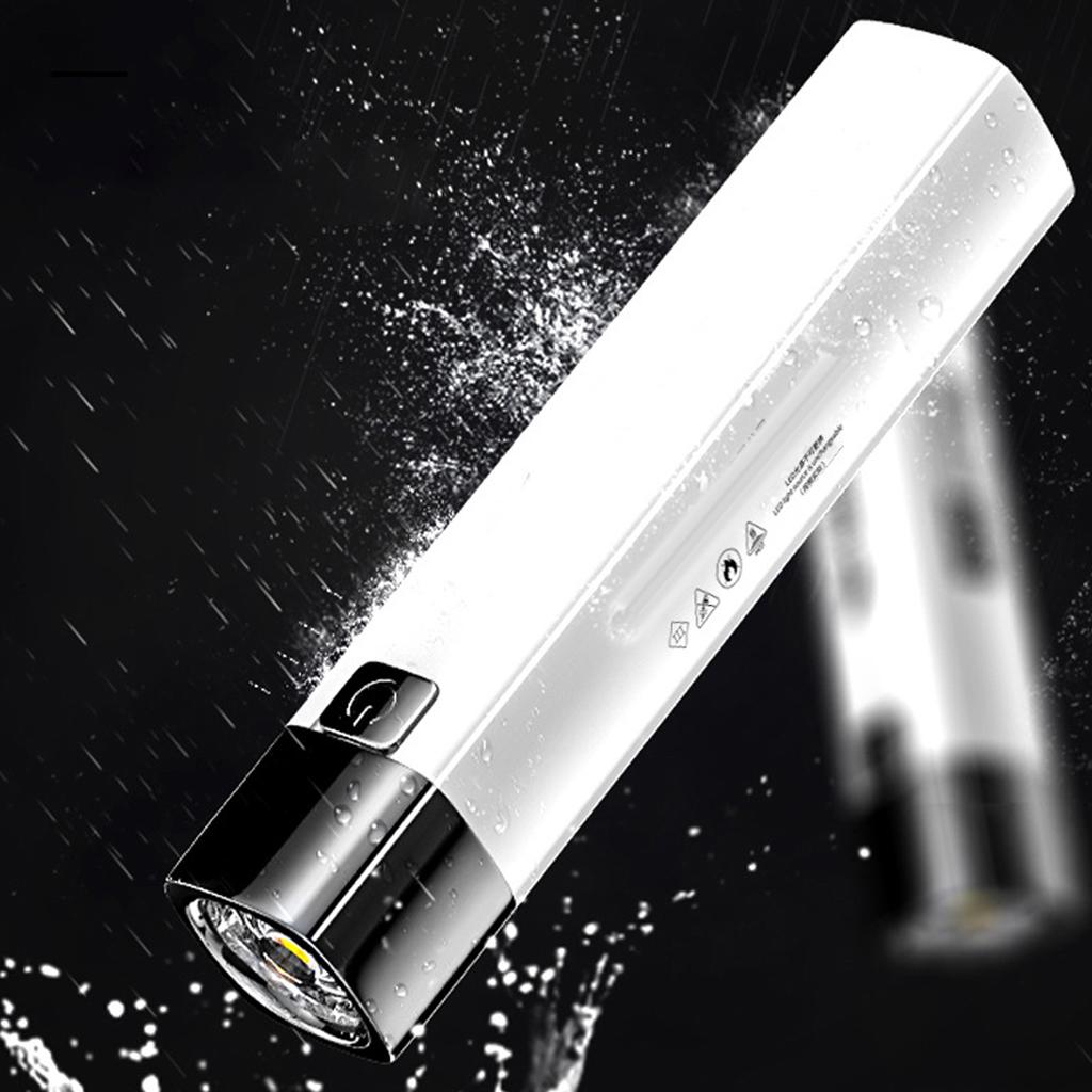 Rechargble Super Bright Flashlight USB Electric Torch with Power Bank Function for Outdoor Adventure