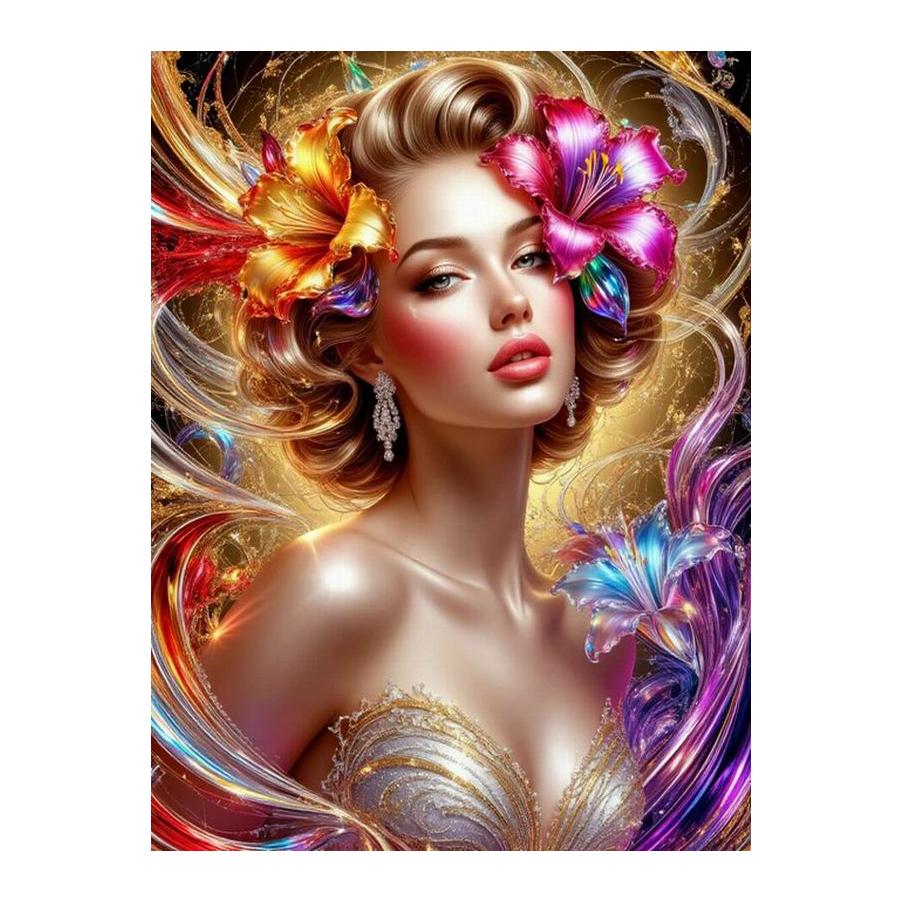 Diamond Painting New Collection Beautiful Woman Diy Full Square Round Drill Rhinestone Embroidery Pretty Girl Mosaic Cross Stitch Kits