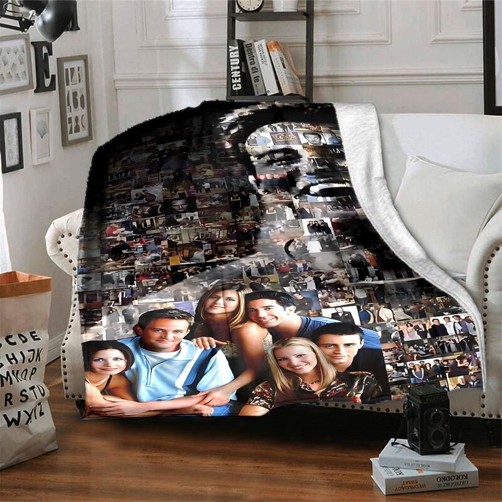 Friends Forever Collage Blanket Soft Throw Blanket For Home Bedroom Bed Sofa Travel Office Solid Christmas Blanket