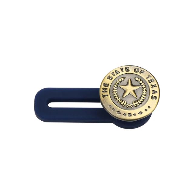 New 1/5PCS Magic Metal Button Extender for Pants Jeans Free Sewing Adjustable Retractable Waist Extenders Button Waistband Expan