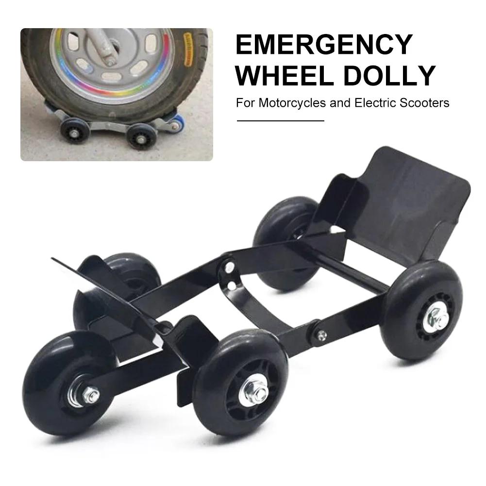 Motorcycle Tire Emergency Tool Foldable with 5 Wheel Flat Tire Moving Booster Device Super Load-Bearing Vehicle Self-Rescue Tool