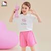 Girls' Summer My Melody Short-Sleeved Shorts Two-Piece Set 2025 New Style Trendy Color-Blocking Outfit for Older Children