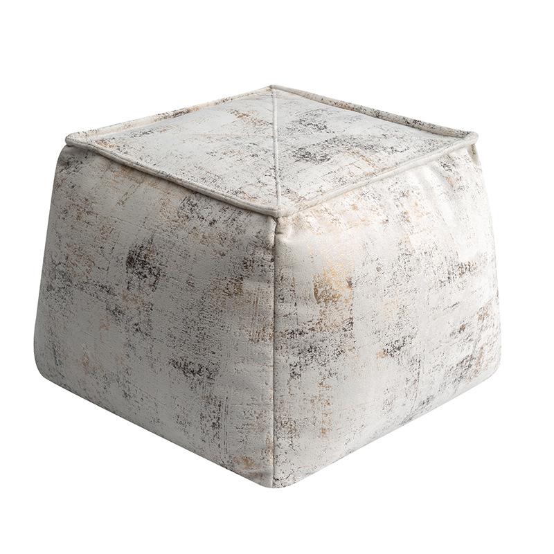 Japanisches Futon Kissenbezug Quadratisch Marokkanisches Leder Kissen Pouf Nordische Heimdekoration Hocker Sofa Fußhockerbezug Ohne Füllung
