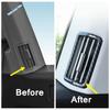 Carbon Fiber Look Car Dashboard Air AC Outlet Vent Decor Cover Trim ABS Accessories For VW Volkswagen Atlas / Teramont