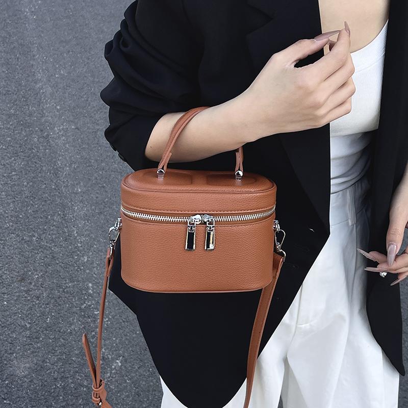 Lichee Pattern Leather Women's Crossbody Bag Fashion Mini Designer Handbag Quality PU Women's Small Phone Purse Box Lipstick Bag