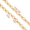 Gold-Plated Stainless Steel Oval Link Chain for Jewelry Making