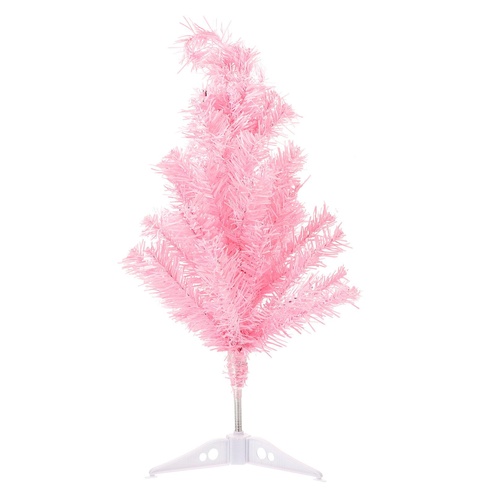 Pink Xmas Tree Desktop Decoration Christmas Adornment Table Xmas Craft Decorative Ornament Christmas Tree Desktop Adornment other