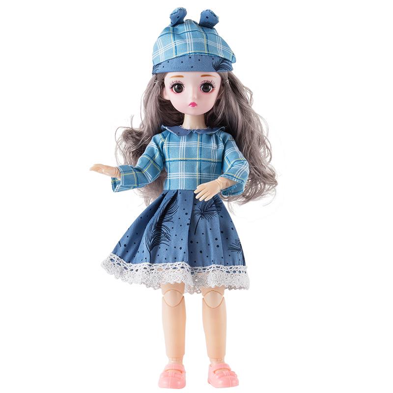 30cm Yitian Barbie Doll Set: BJD Doll with Music, Wedding Dress, and Outfit Changes