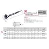 SUPERTOOL SRF2 4-Size Ratchet Wrench, Short Type [Nominal Dimensions 14 x 19, 17 x 21]
