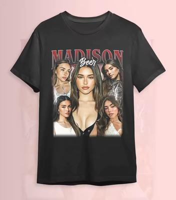 Madison Beer Design T-Shirt: Unisex T-Shirt for Music Lovers Couple Streetwear Tops for All Seasons Oversized T Shirt