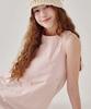 Ronron Back String Point Layerd Mini Dress Soft Pink