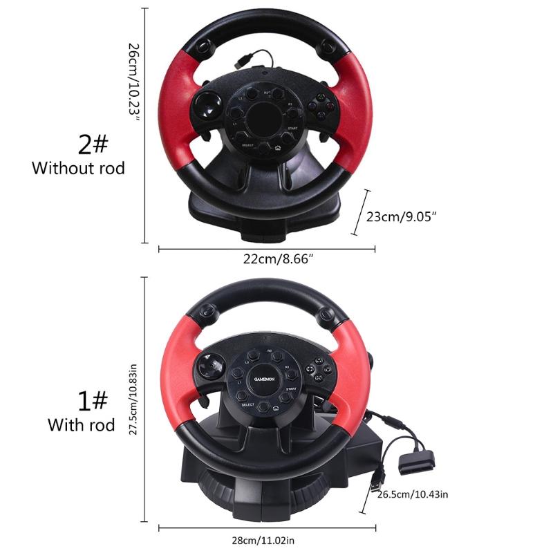 Gaming Steering Wheel Gamepad Racing Game Steering Wheel Dual Motor Vibration For FT33D3 D7 Series PC for  Console