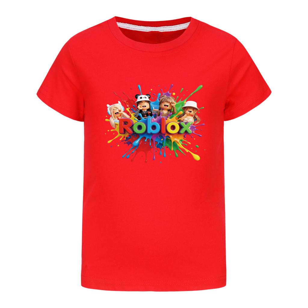 5575 Kids Boys Girls Roblox Print Short Sleeves T-Shirt