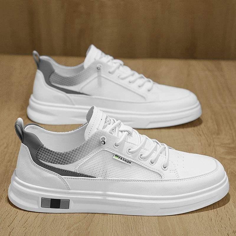 

Men s Summer 2025 Versatile Breathable Leather Slip-On Shoes Size 41