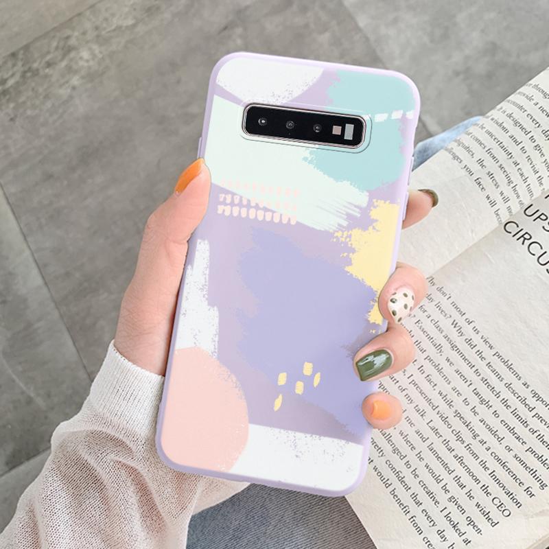 Case For Samsung Galaxy S10 Plus S 10 S10E Cover Cloud Graffiti Illustration Kanagawa Label Silicone Fundas For Samsung S10 S10e