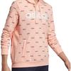 adidas Damen Sweatshirt mit Kapuze, lässig, langärmlig, mit Buchstabenprint, rosa, EI6246
