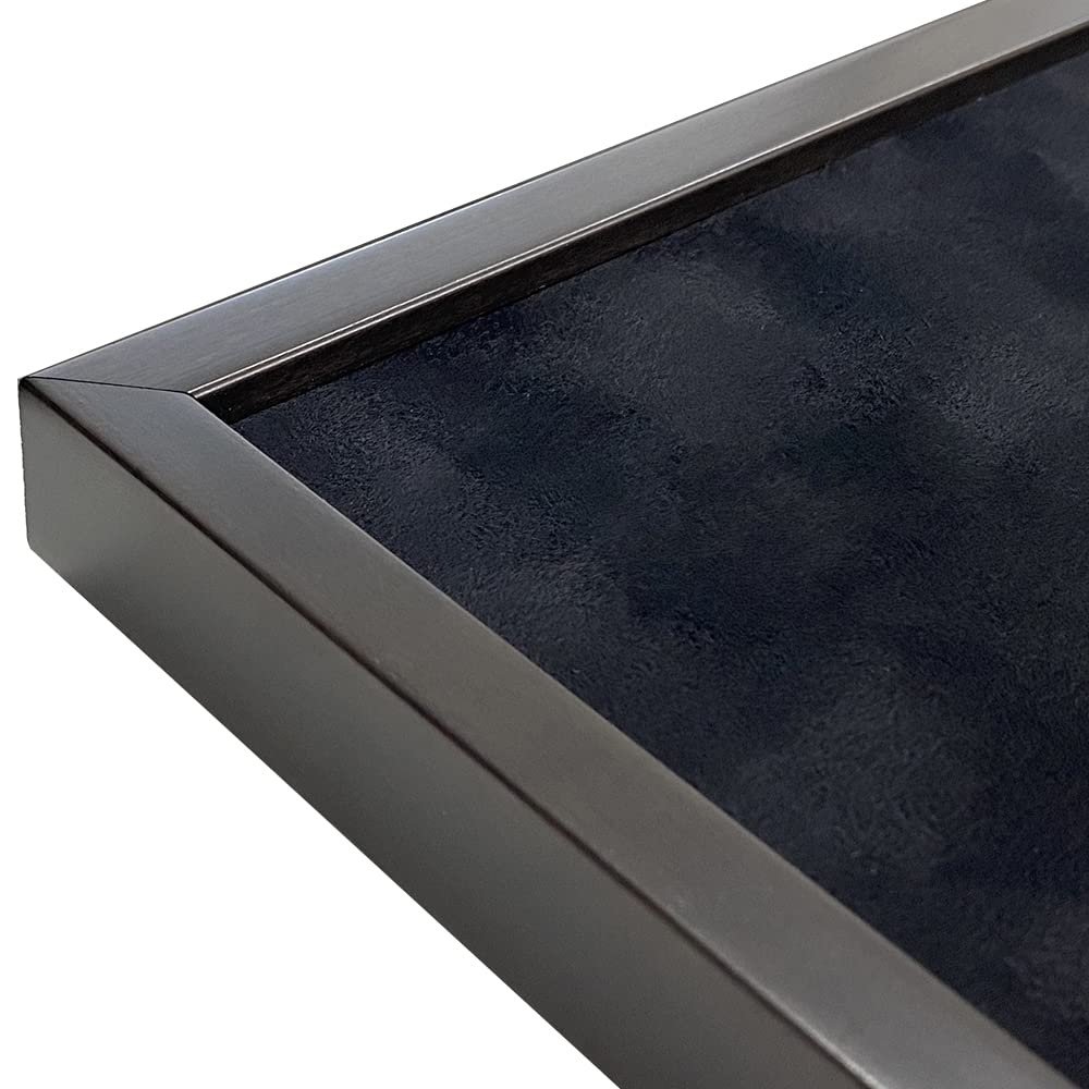 Pin Badge Frame 5767 A4 Size x Acrylic of indoor UV Black x Suede Black (210 297) UV-Cut (cuts 98% rays)