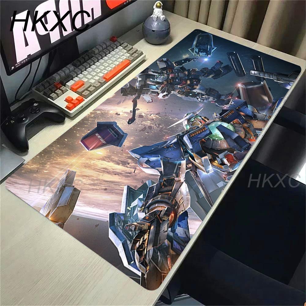 Anime Mouse Pad Gaming Accessories Mechanical Warrior Gundam Mousepad Gamer PC Computer Keyboard Desk Mat Non-slip Table Mats