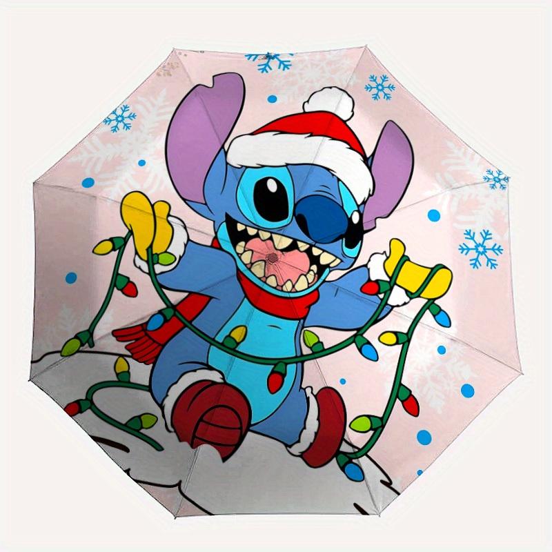 

1pc Christmas Stitch Automatic Umbrella | Portable Foldable 8-Rib Manual Open, Casual Accessory, Durable Canopy yy250823049
