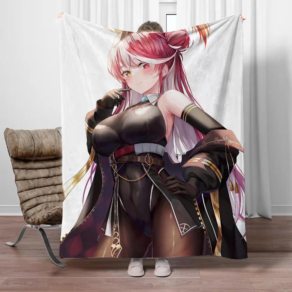 Hololive Home Interior Fur Blanket for Sofa Decoration Blankets & Throw Blanket Fluffy Bed Blankets King Size Beach Towel Knee