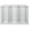 Gabion Raised Bed Set 2 Pcs Silver