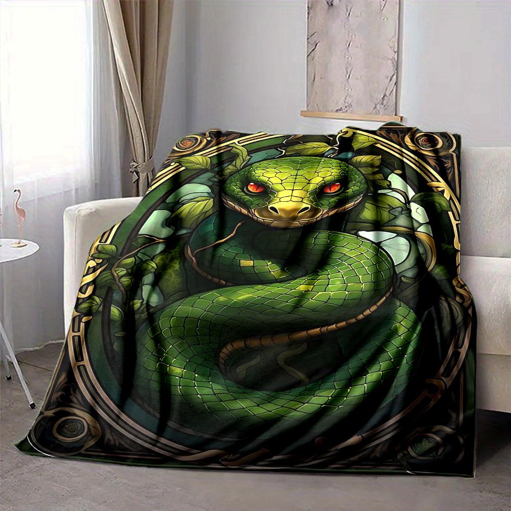 1PC Serpent Ornament Blanket, Throw For Sofa, Bed, Travel, Printing Blanket With Soft And Warm Fabric Yy250918192