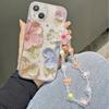 Flower Foreign Trade Applicable Iphone17pro Mobile Phone Case Apple 15 Anti-drop 14 Bracelet 13promax New 16x