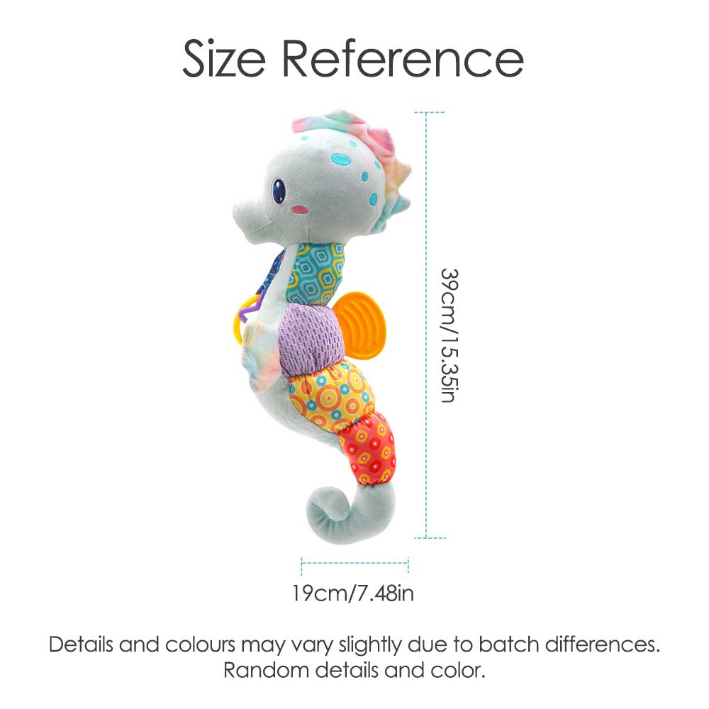 Baby Rattles Toys Infant Musical Stuffed Animals Soft Toy with Bright Colors Crinkle Sound Paper Newborn Toys for 0 12 Months