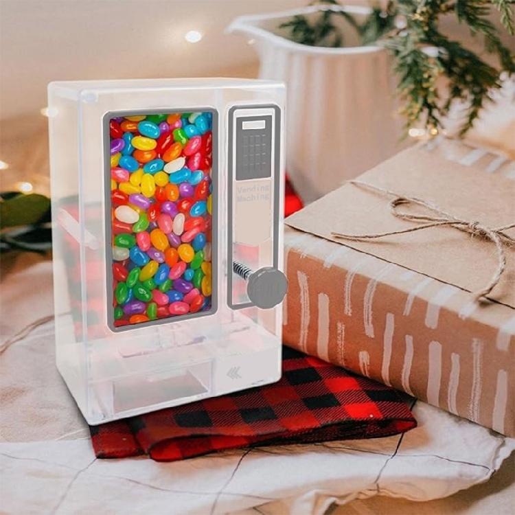 Large Capacity Candy Dispenser Sweet Treats Storage Box Kids Pulling Design Vending Machine Toy For Candy Organization