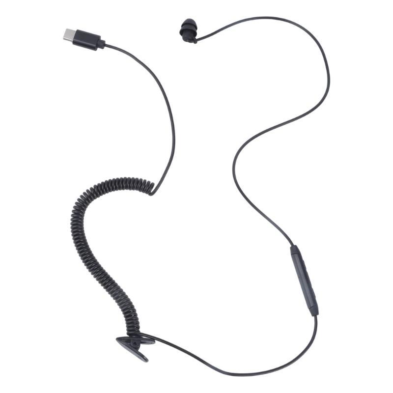 

USB C Side Headphone Adjustable Cord Easy Communication Noise Reducing Mic Ergonomic For Phone Tablet Laptop 1