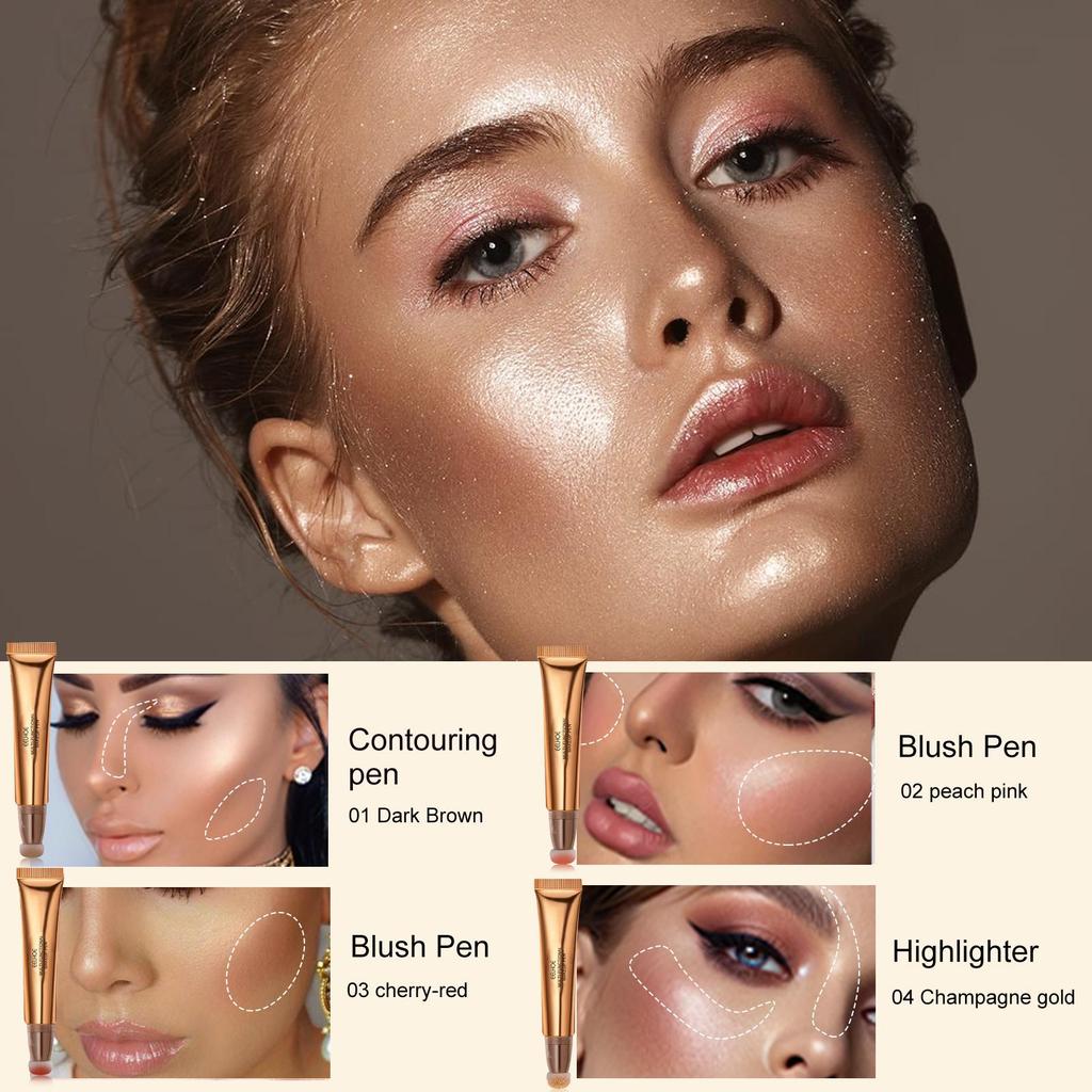 EELHOE Multi-Purpose Makeup Brush Face Light Highlighting & Contouring Natural Liquid Contouring Beauty Stick