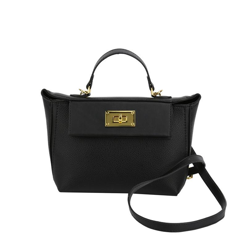 

Retro handbag women s spring new simple messenger bag casual texture shoulder bag one size fits all чорний