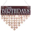 Heart-Shaped Wooden Hanging Sign - Home Decoration Pendant & Creative Message Board