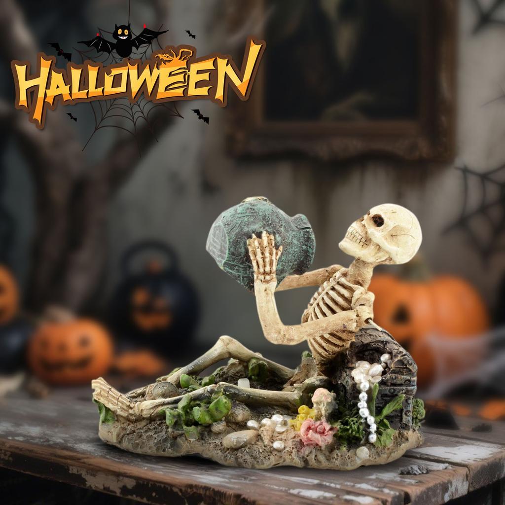 Halloween Skeleton Desktop Ornament,Holiday Gifts For Friends