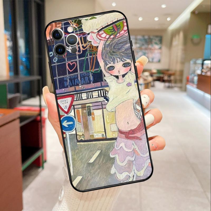 Cartoon Aesthetic Aya Takano Phone Case For iPhone 17 16 15 14 13 12 11 Pro Max mini 16 Plus 16e 17 Air Protective Cover