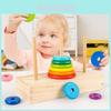 Classic Wooden Hanenotah Stacking Toy For Children Brain Development Gift