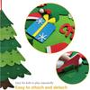 DIY Felt Christmas Tree Kit with Ornaments Xmas Holiday Decor Santa Claus Gift New Year Door Wall Hanging Decoration